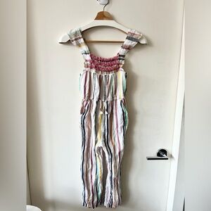 Peek Multicolor Striped Kids Jumpsuit Romper
